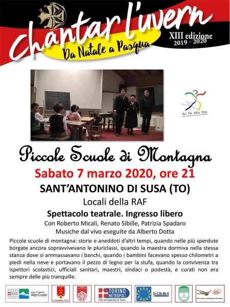 Piccole scuole di montagna - Sabato 7 marzo 2020